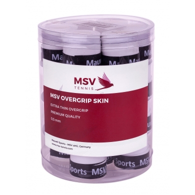 MSV Overgrip Skin perforated 0.5mm (sweat absorption/grip) white 24 pack